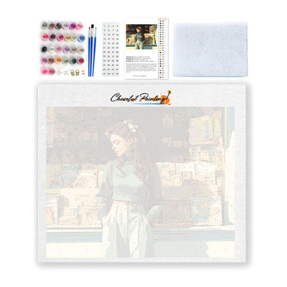 Bookshop Window - Paint by Numbers