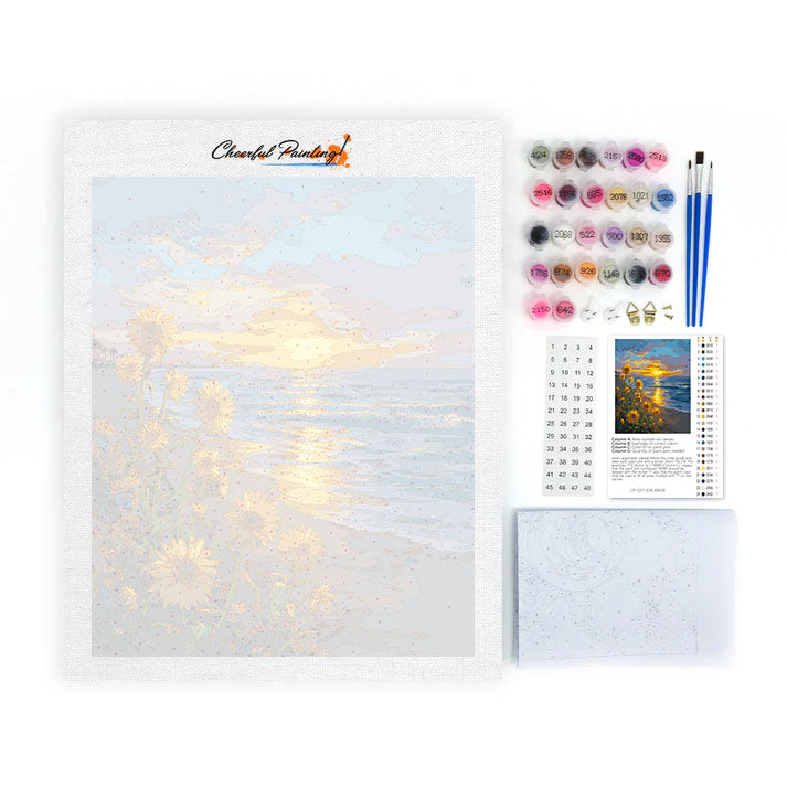 Golden Shore - Paint by Numbers