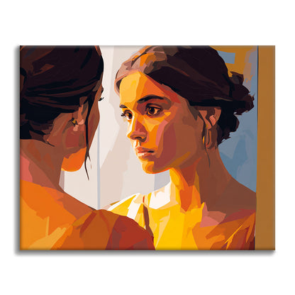 Reflected Face - Paint by Numbers