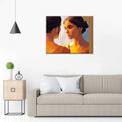 Reflected Face - Paint by Numbers