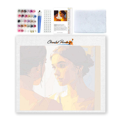 Reflected Face - Paint by Numbers