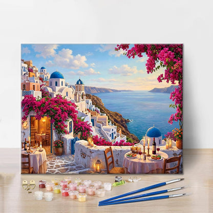 Santorini - Paint by Numbers