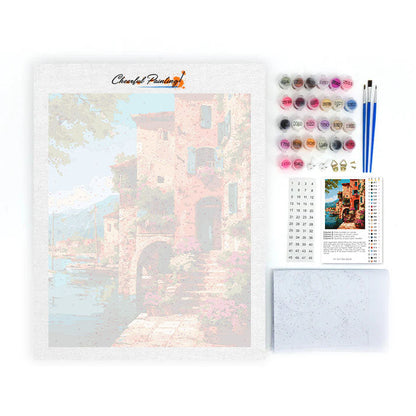 Seaside town - Paint by Numbers