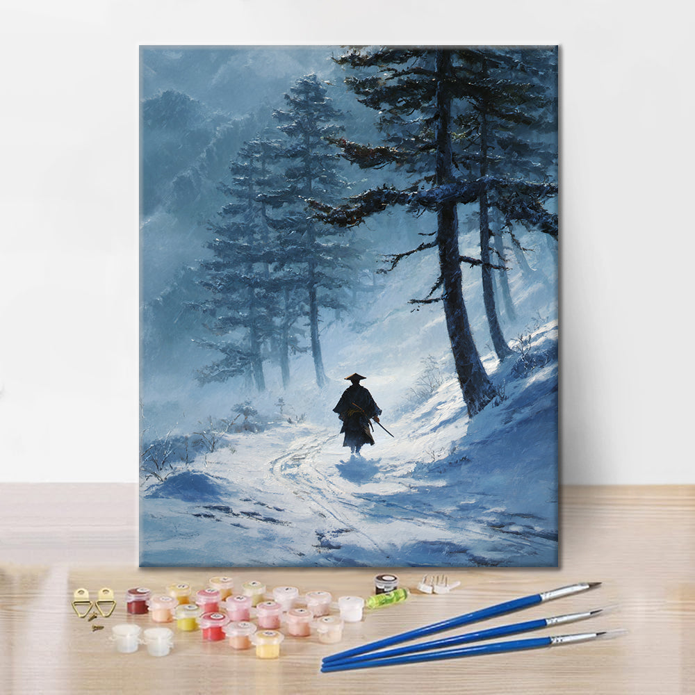 Snowbound Path - Paint by Numbers