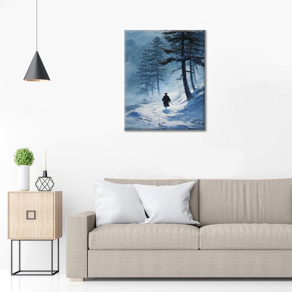 Snowbound Path - Paint by Numbers