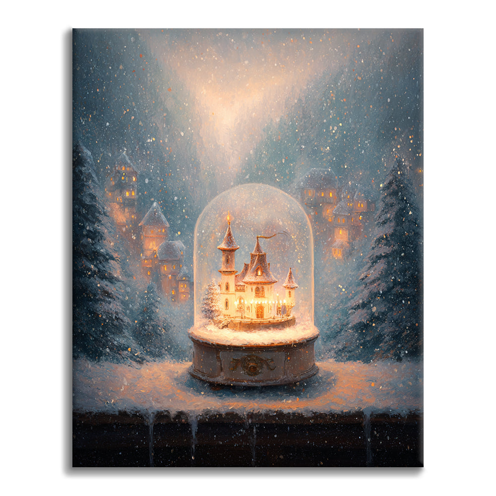Snowglobe Light - Paint by Numbers