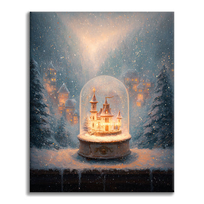 Snowglobe Light - Paint by Numbers