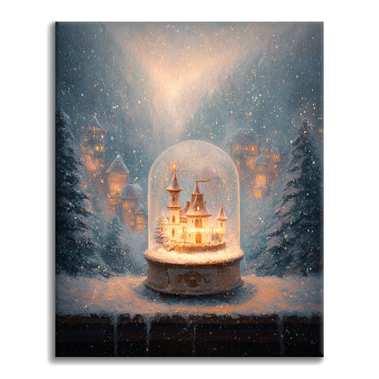 Snowglobe Light - Paint by Numbers