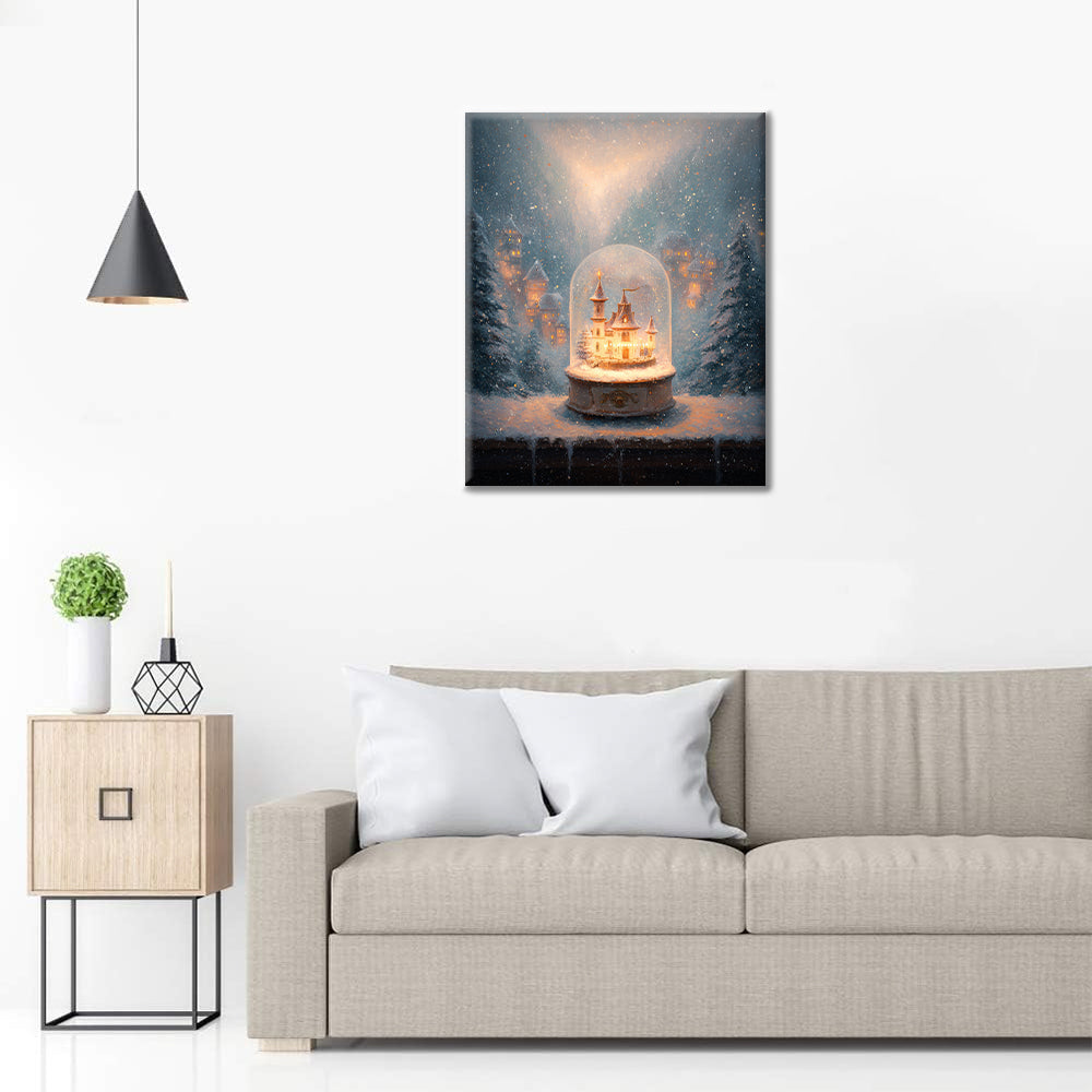 Snowglobe Light - Paint by Numbers