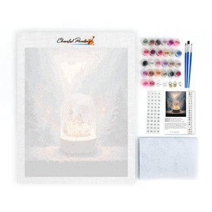 Snowglobe Light - Paint by Numbers