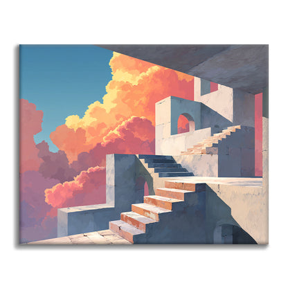 Stone Staircases - Paint by Numbers