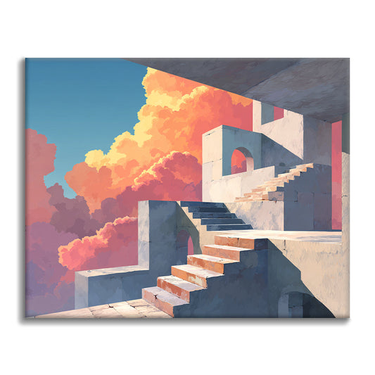 Stone Staircases - Paint by Numbers