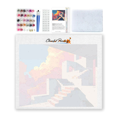 Stone Staircases - Paint by Numbers