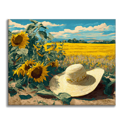Straw Hat - Paint by Numbers
