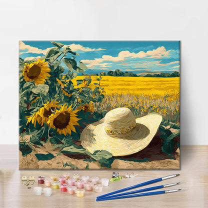 Straw Hat - Paint by Numbers