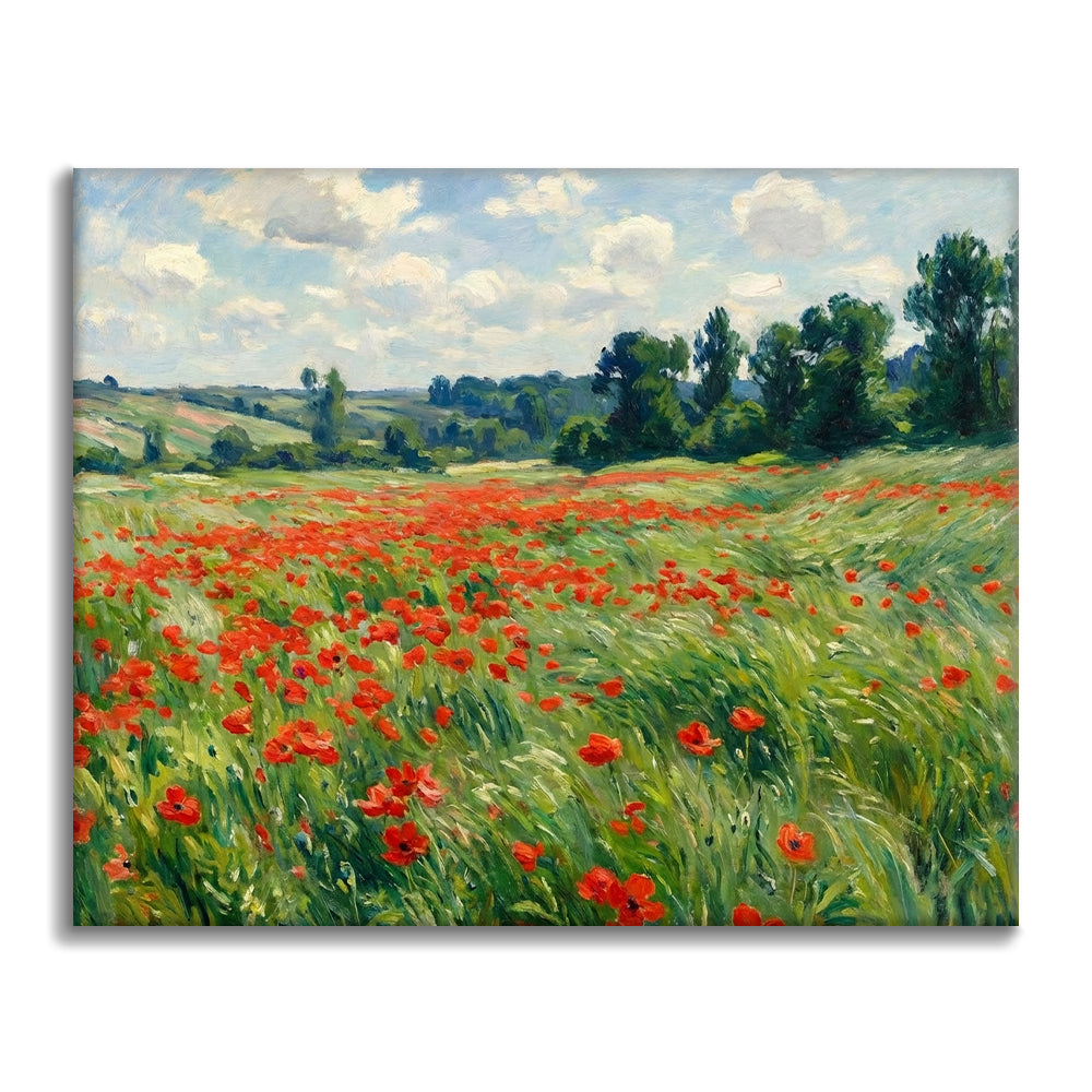 Summer Poppy Field - Paint by Numbers