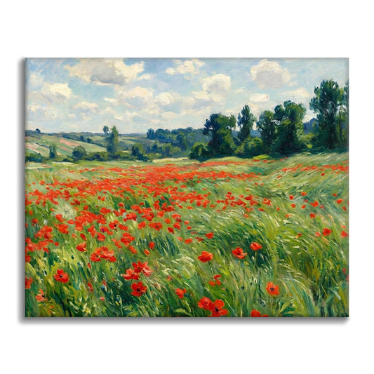 Summer Poppy Field - Paint by Numbers