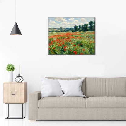 Summer Poppy Field - Paint by Numbers