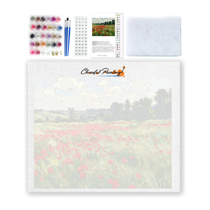 Summer Poppy Field - Paint by Numbers