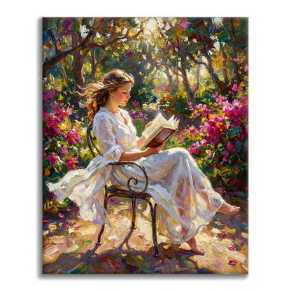 Sunlit Reading - Paint by Numbers