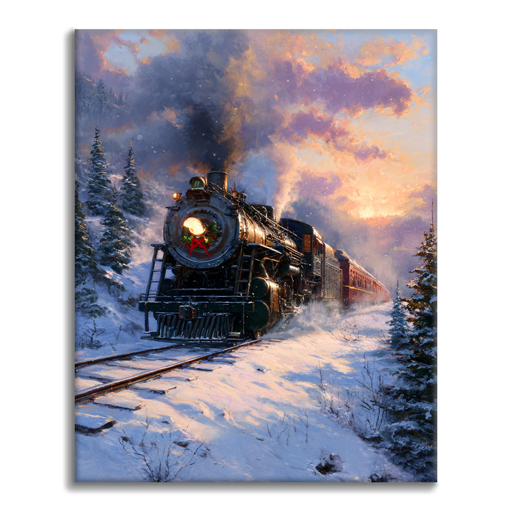 Winter Express - Paint by Numbers