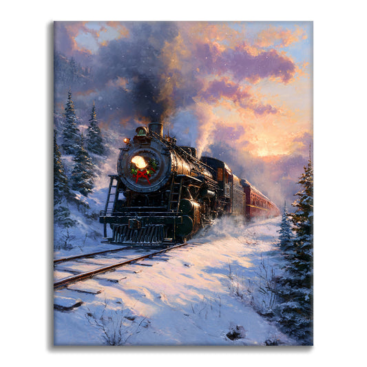 Winter Express - Paint by Numbers