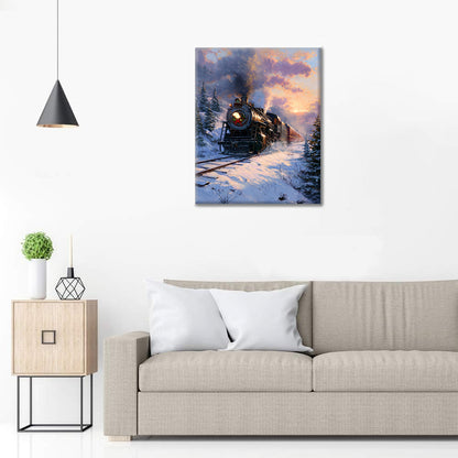 Winter Express - Paint by Numbers