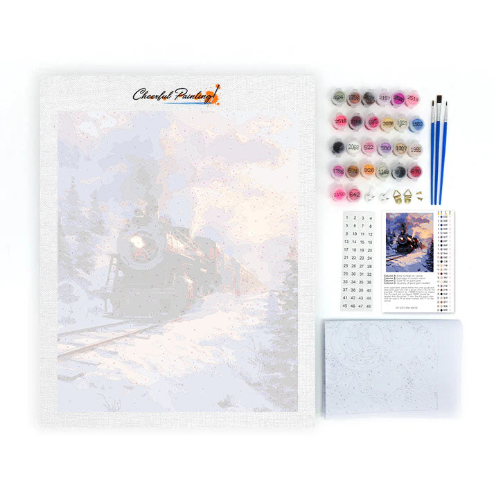 Winter Express - Paint by Numbers
