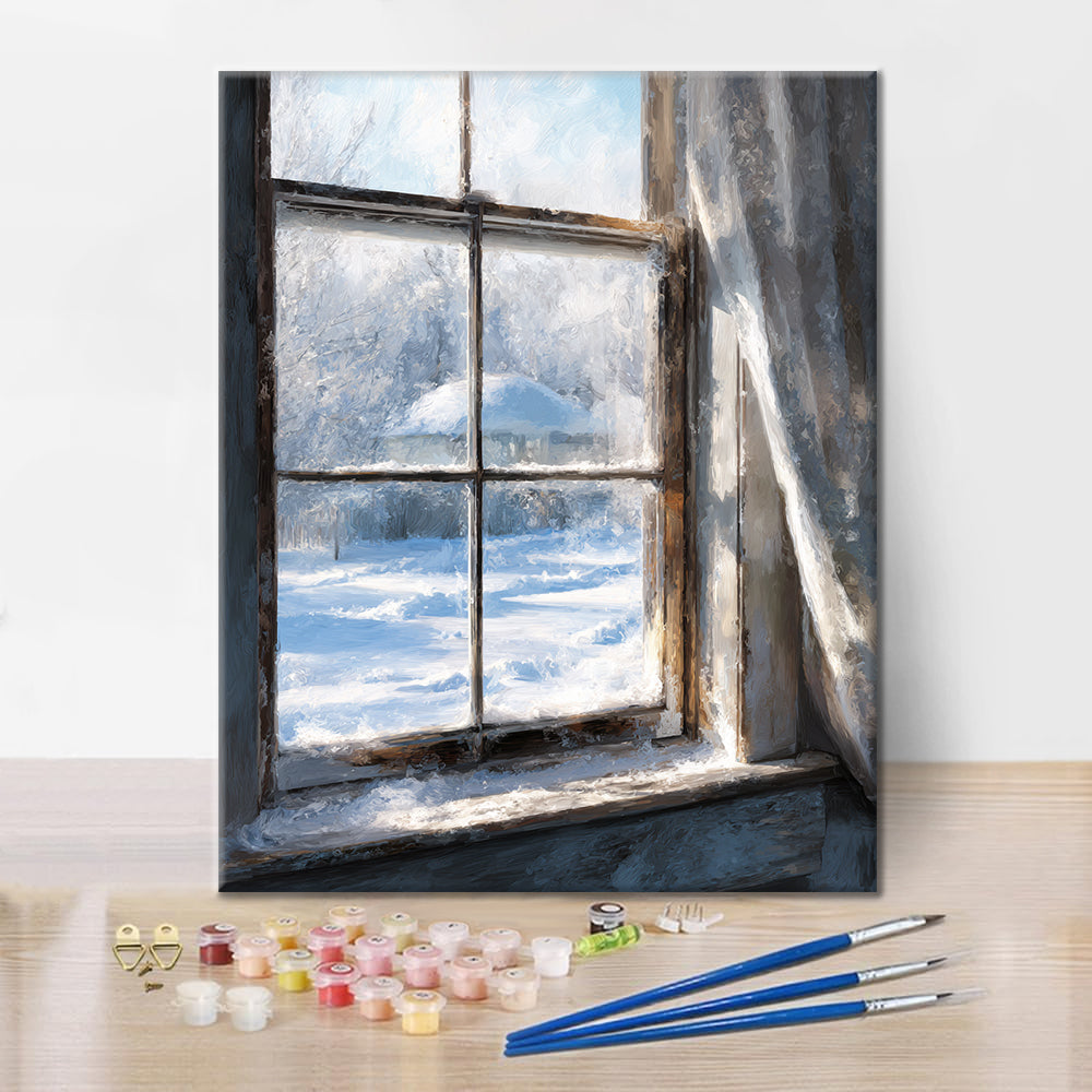 Winter Window - Paint by Numbers
