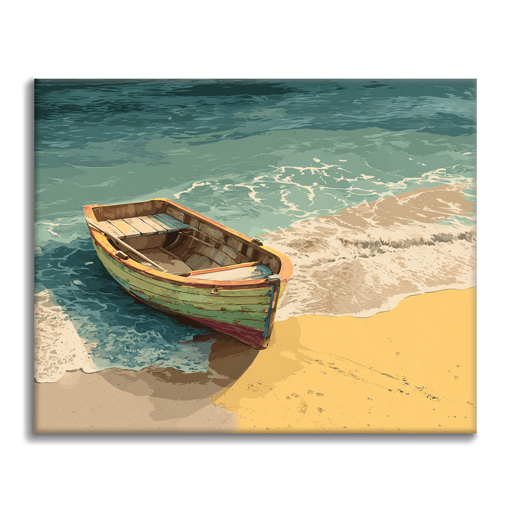 Wooden Boat - Paint by Numbers