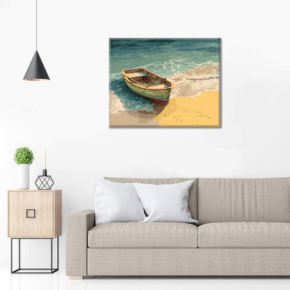 Wooden Boat - Paint by Numbers