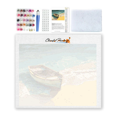 Wooden Boat - Paint by Numbers