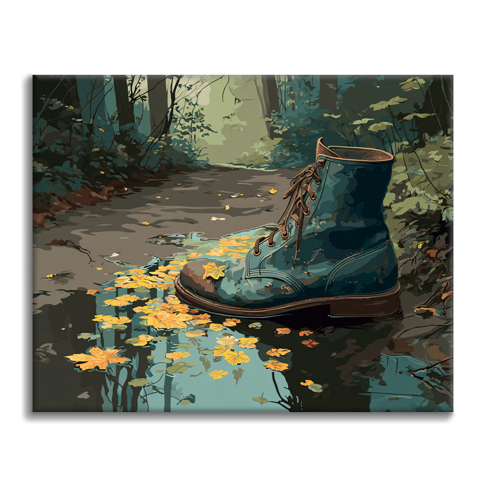 Worn Boot - Paint by Numbers