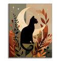 Black Cat Silhouette - Paint by Numbers