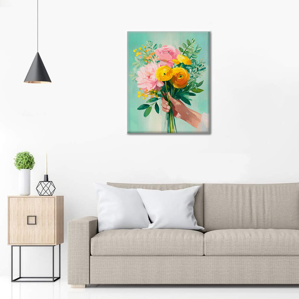 Floral Gift - Paint by Numbers