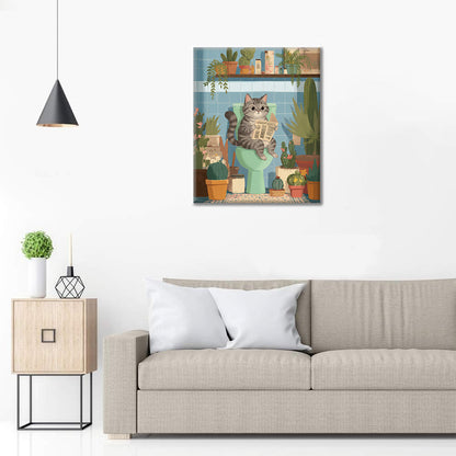 Kitty Reads - Paint by Numbers