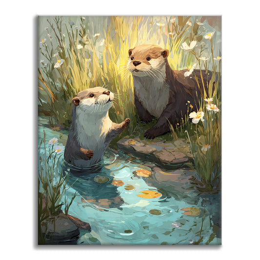 Spring Otter - Paint by Numbers