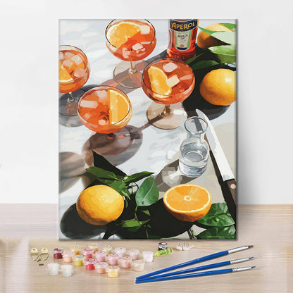 Sunny Drinks - Paint by Numbers