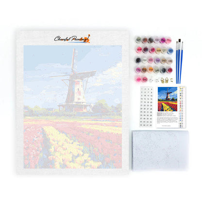 Tulip Windmill - Paint by Numbers