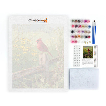 Country Cardinal - Paint by Numbers