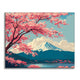 Fuji Spring Scene - Paint by Numbers
