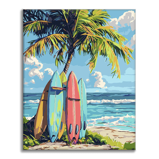 surfboard - Paint by Numbers