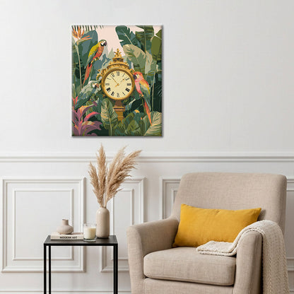 The Parrot Watching the Time - Paint by Numbers