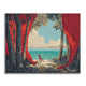 The Sea Behind the Curtain - Paint by Numbers
