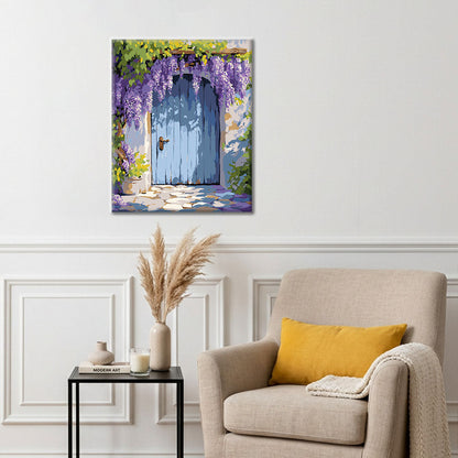 Wisteria Curtain Door - Paint by Numbers
