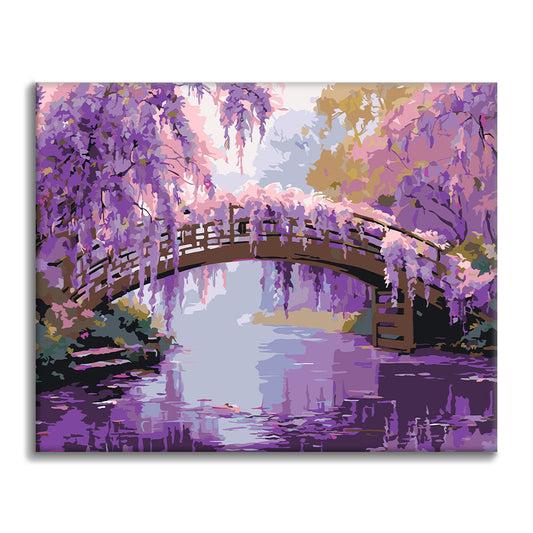 Wisteria Tranquility - Paint by Numbers