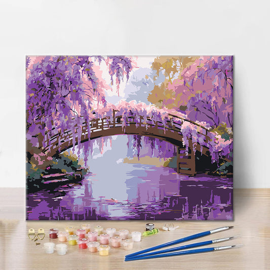 Wisteria Tranquility - Paint by Numbers