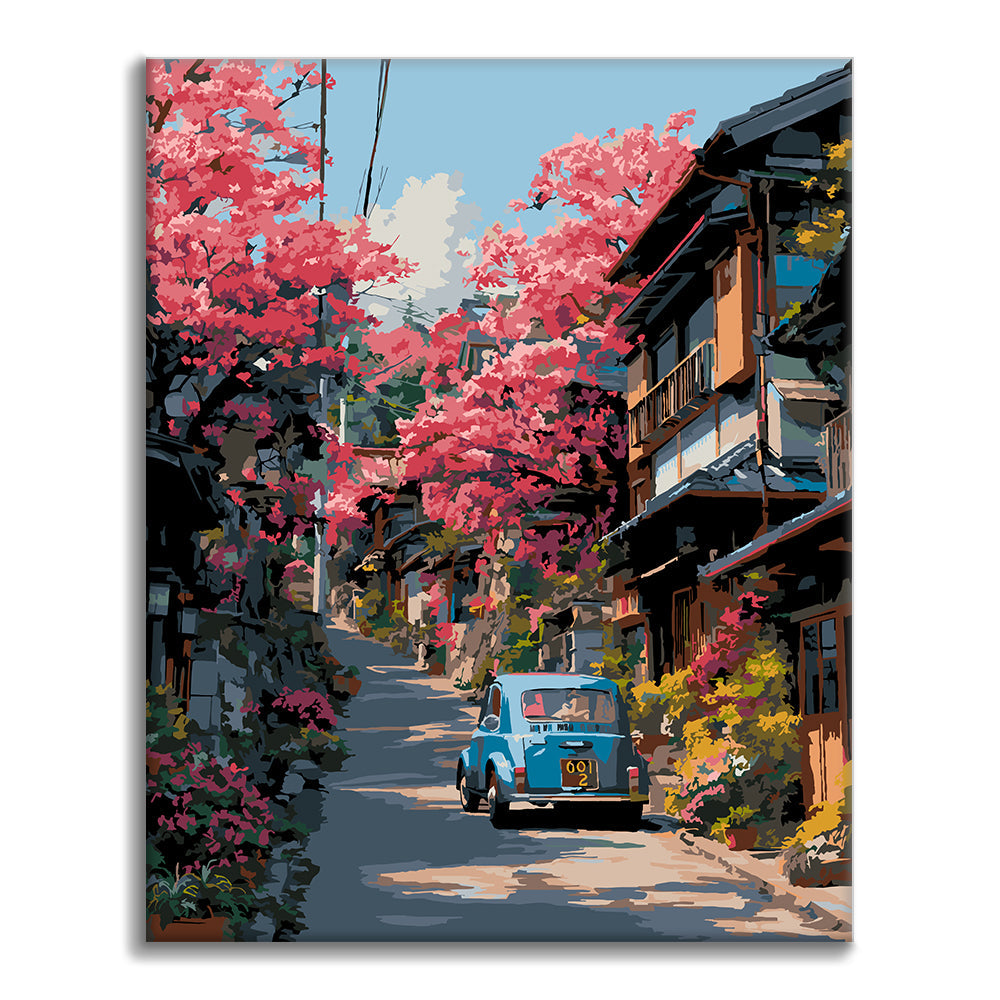 Blossom Street Car - Paint by Numbers