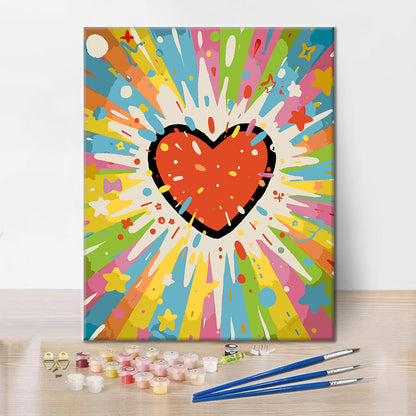 Cosmic Love Blast - Paint by Numbers