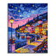 Moonlit Colorful Streets - Paint by Numbers